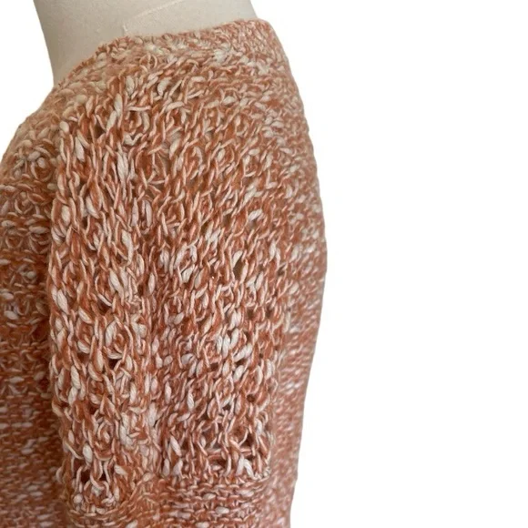 Scoop NYC Loose-Knit Cashmere/Silk Peach/Blush Sweater or Dress.Size Small. GUC. - Picture 5 of 14